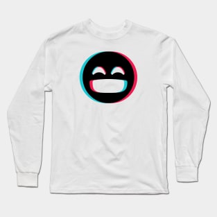 TikTok laughing emoji smiley Black Long Sleeve T-Shirt